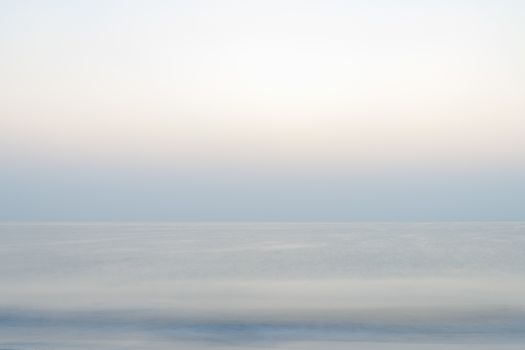 Blurry Sea Landscape Background of the Indian Ocean at sunrise, Sultanate of Oman
