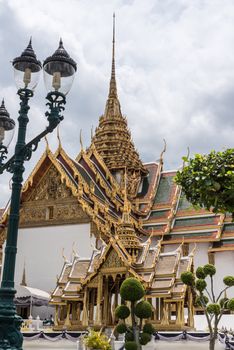 Bangkok, Thailand - August 25, 2017 : Phra Thinang Dusit Maha Prasat in Royal Palaceas as the most famous tourist sites in Thailand.