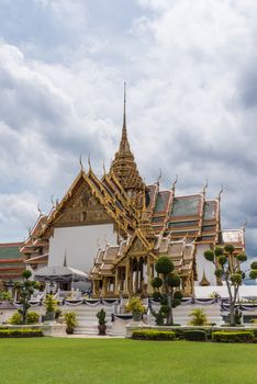 Bangkok, Thailand - August 25, 2017 : Phra Thinang Dusit Maha Prasat in Royal Palaceas as the most famous tourist sites in Thailand.