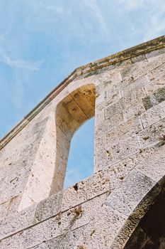 Architectural details on ancient streets of Kos Island in Greece, travel and sightseeing concept