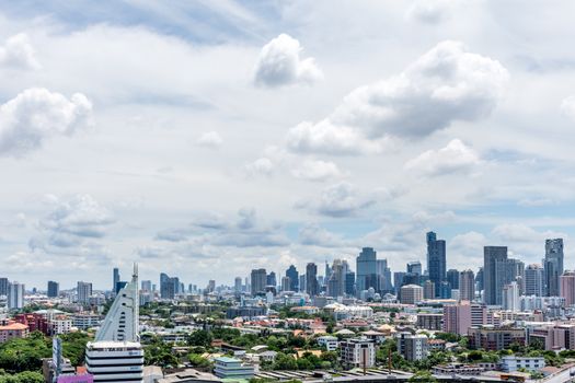 Bangkok, Thailand - July 22, 2016 : Cityscape and transportation in daytime of Bangkok city Thailand. Bangkok is the capital and the most populous city of Thailand.