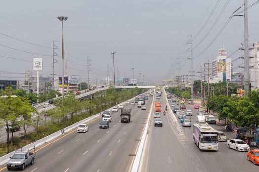 Bangkok, Thailand - May 14, 2016 : Transportation in Bangkok city. Bangkok is the capital and the most populous city of Thailand.