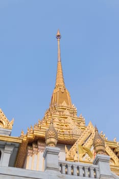 Bangkok, Thailand - March 11, 2016 : Wat Traimitr Withayaram is a important Thai temple in Chinatown Bangkok, Thailand.
