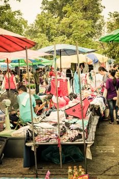 Bangkok, Thailand - January 9, 2016 : Thai lingerie underwear shop at market.