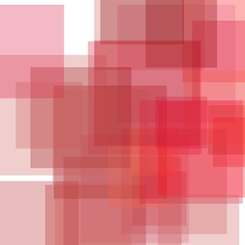 Abstract minimalist red illustration with squares useful as a background