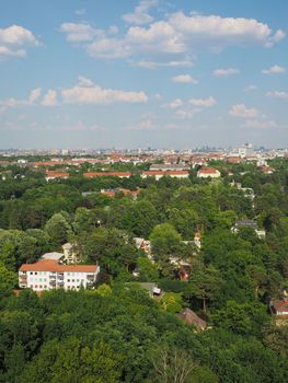 Aerial view of the city of Berlin, Germany