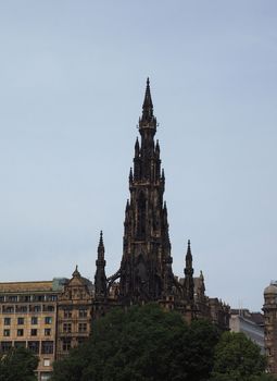 Sir Walter Scott monument in Edinburgh, UK