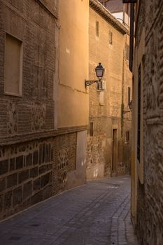 Toledo narrow street in Castile La Mancha, Spain