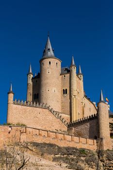 The famous Alcazar castle of Segovia, Castilla y Leon, Spain