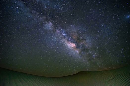 Milky way galaxy at Tar desert, Jaisalmer, India. Astro photography.