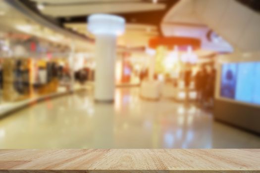 Abstract blur shopping mall store interior for background.Blurred shopping mall background                                  