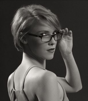 Pretty Girl with Glasses