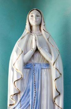 Our Lady vintage porcelain statue