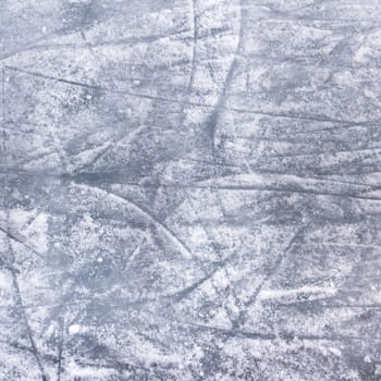 Ice texture on a skating rink