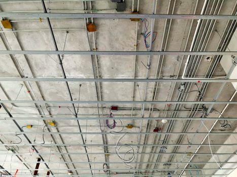 Structure of electrical and cable installation inside the building