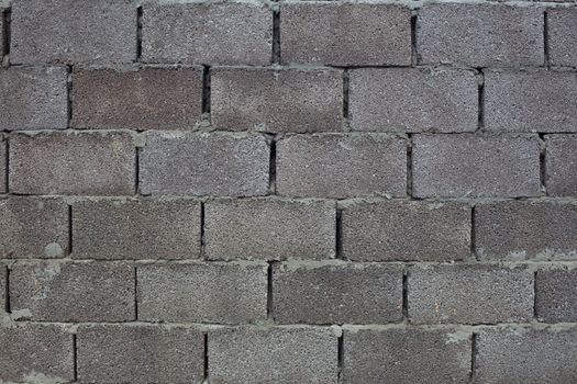 Texture of gray cinder block wall