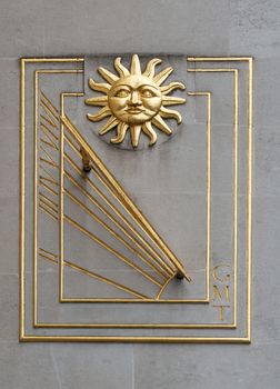 Sundial with Sun