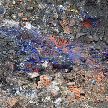 "Berlin Blue", a poisonous cyanide compound, hydrocyanic acid, in the subsoil of the construction site for residential buildings, contaminated site