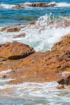 Detail of the Spanish coast