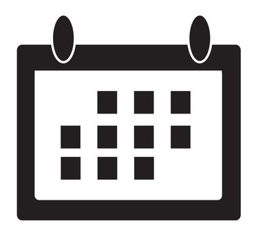 Calendar icon, vector illustration. Flat design style. calendar icon for your web site design, logo, app, UI.