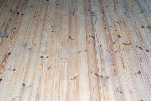 Light wood floor. Floor from boards.