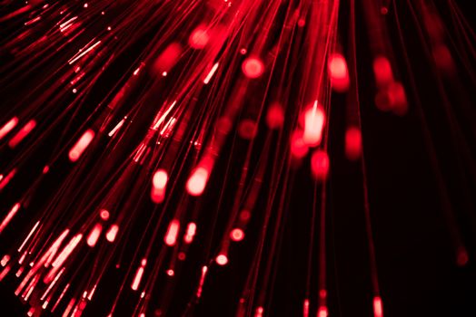 abstract blurred fiber optic light for network or technology background