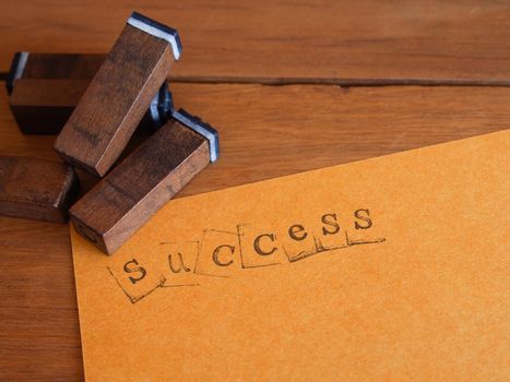 paper with the text success.  business concept