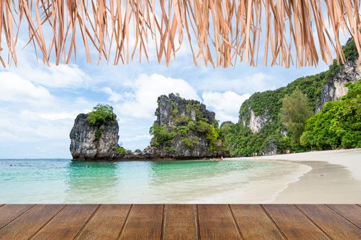White sand beach on the hong island ,Krabi,Thailand