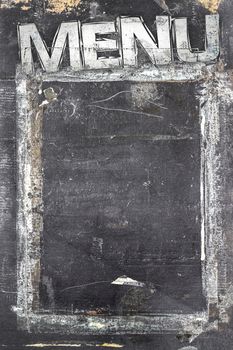 Vintage chalkboard menu free space for your copy