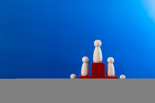 successful team leader, businessman hand choose people standing out from the crown.