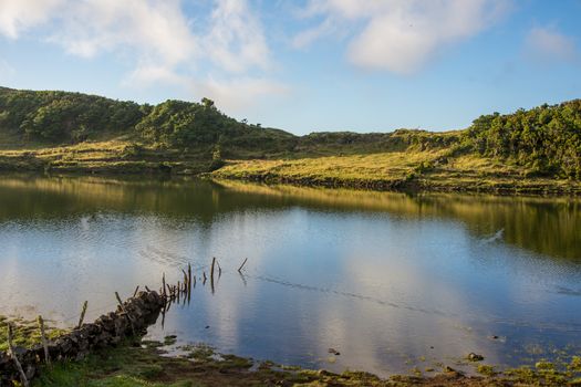 Walk on the Azores archipelago. Discovery of the island of Pico, Azores. Portugal. Madalena
