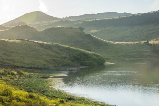 Walk on the Azores archipelago. Discovery of the island of Pico, Azores. Portugal. Madalena