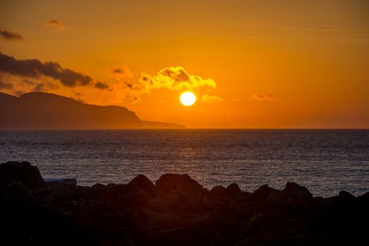 Walk on the Azores archipelago. Discovery of the island of Pico, Azores. Portugal. Madalena