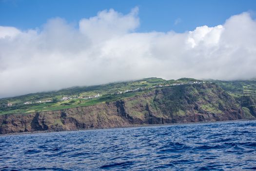 Walk on the Azores archipelago. Discovery of the island of Pico, Azores. Portugal. Madalena