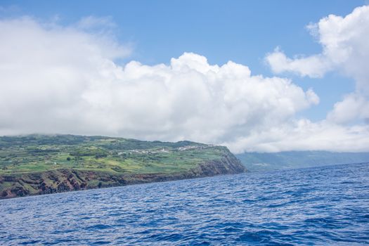 Walk on the Azores archipelago. Discovery of the island of Pico, Azores. Portugal. Madalena