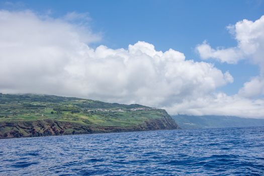 Walk on the Azores archipelago. Discovery of the island of Pico, Azores. Portugal. Madalena