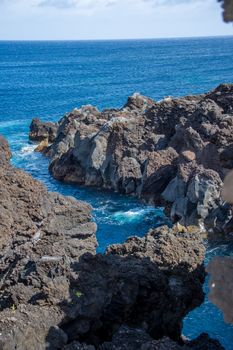Walk on the Azores archipelago. Discovery of the island of Pico, Azores. Portugal. Madalena