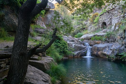 Drave waterfall cascata in Arouca Serra da Freita, Portugal