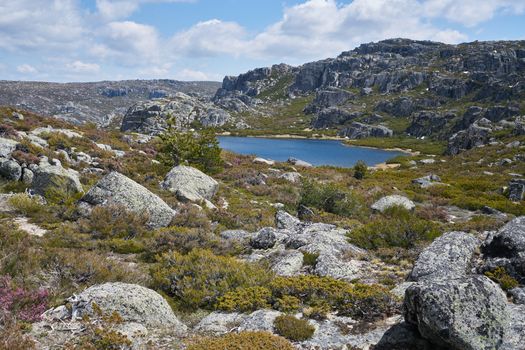 Landscape in Lagoa Redonda Serra da Estrela, Portugal