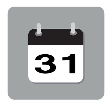 calendar icon on white background. calendar icon for your web site design, logo, app, UI. flat style.