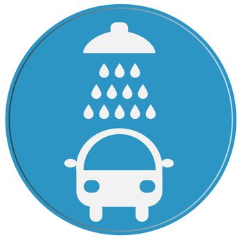 car wash vector icon on white background. car wash sign for your web site design, logo, app, UI. flat style.