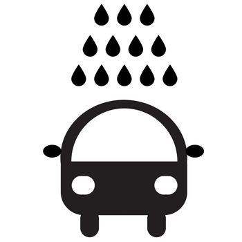 car wash vector icon. flat style. carwash icon for your web site design, logo, app, UI.