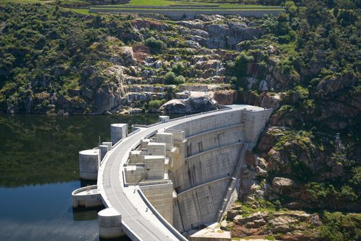 Foz Tua dam barragem river in Portugal