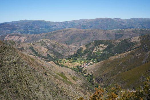 Covas do Monte village in Arouca Serra da Freita mountain, Portugal