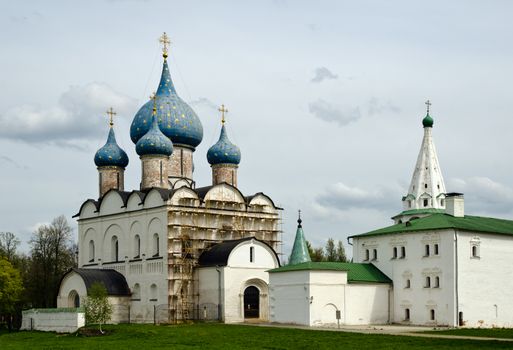 Ancient kremlin in the Russian Suzdal town  (XII century)