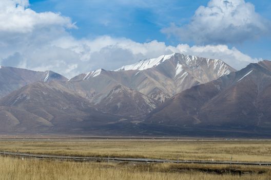 Mountains and clouds of Tibet, Qinghai province of China