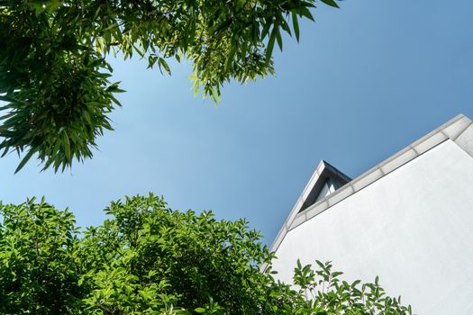 View of architecture in Suzhou Museum. Shot in suzhou, China.