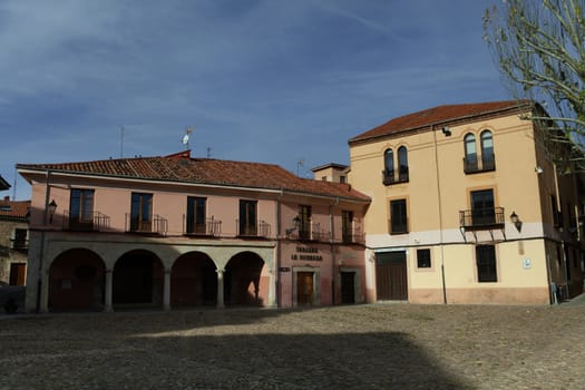 Leon, Spain - 9 December 2019: Plaza Sta. María del Camino, barrio humedo