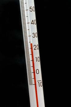 A red liquid thermometer