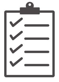 Checklist icon from Business on white background. checklist icon for your web site design, logo, app, UI. flat style. clipboard symbol.

